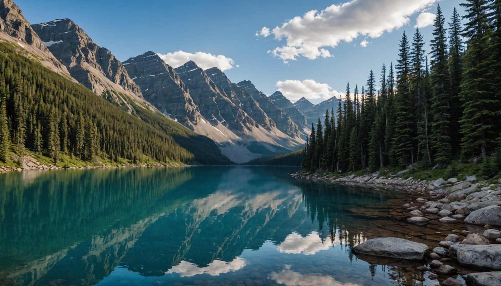 Canadian mountain lake wilderness